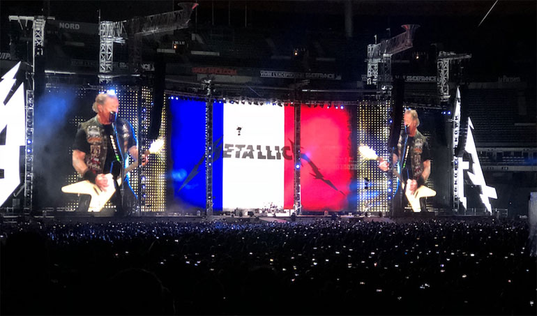 Metallica hommage Johnny Hallyday Stade de France