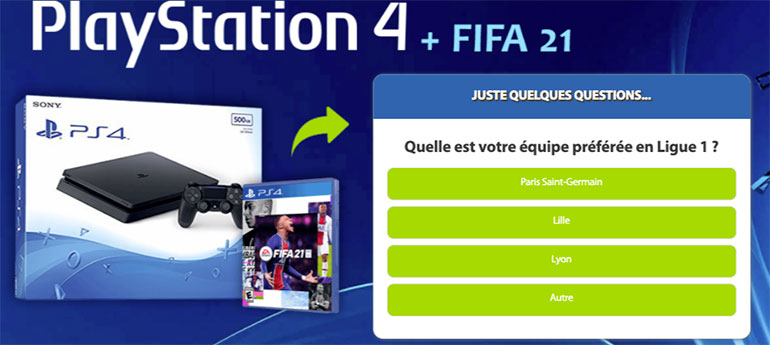 Gagne une PS4 et FIFA 21